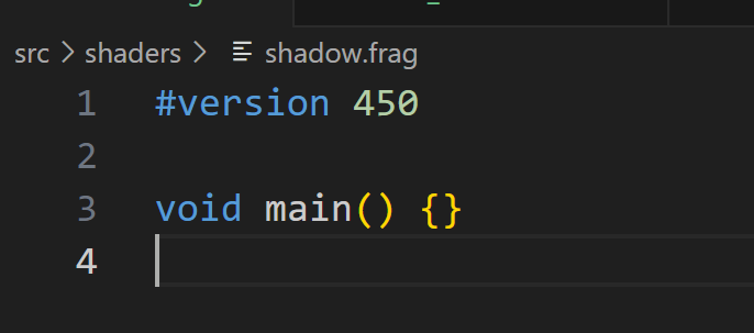 Empty depth-only fragment shader