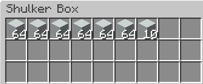 A partial box, sorted by one type