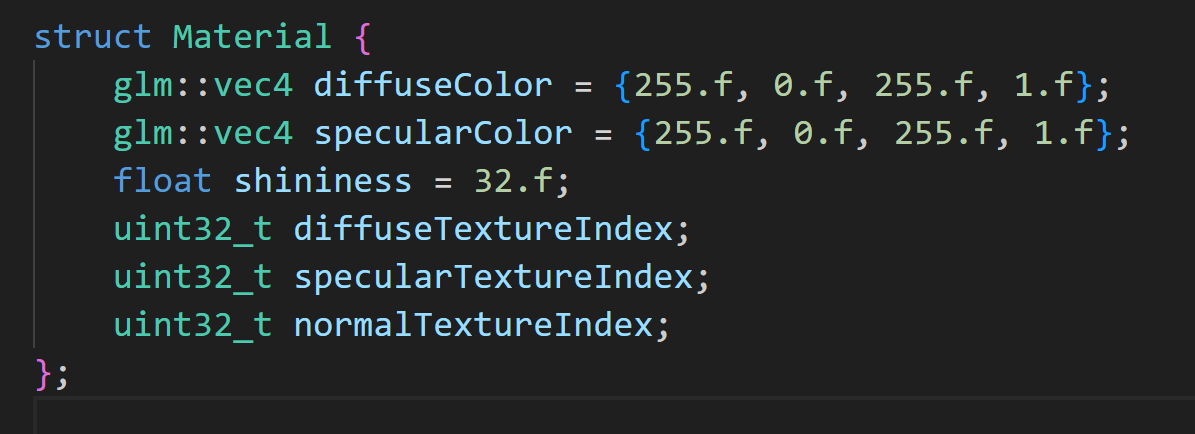 Face keyframe struct