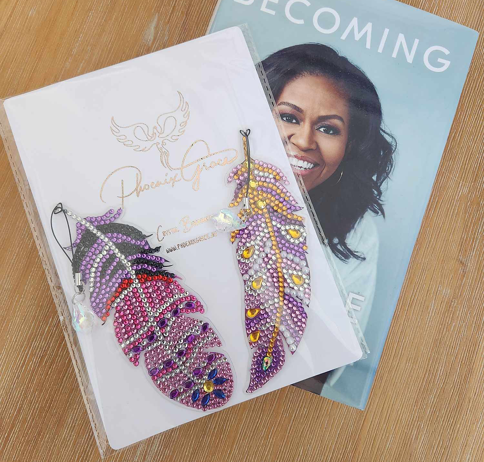 Crystal Bookmark Purple/Pink 2 Pack