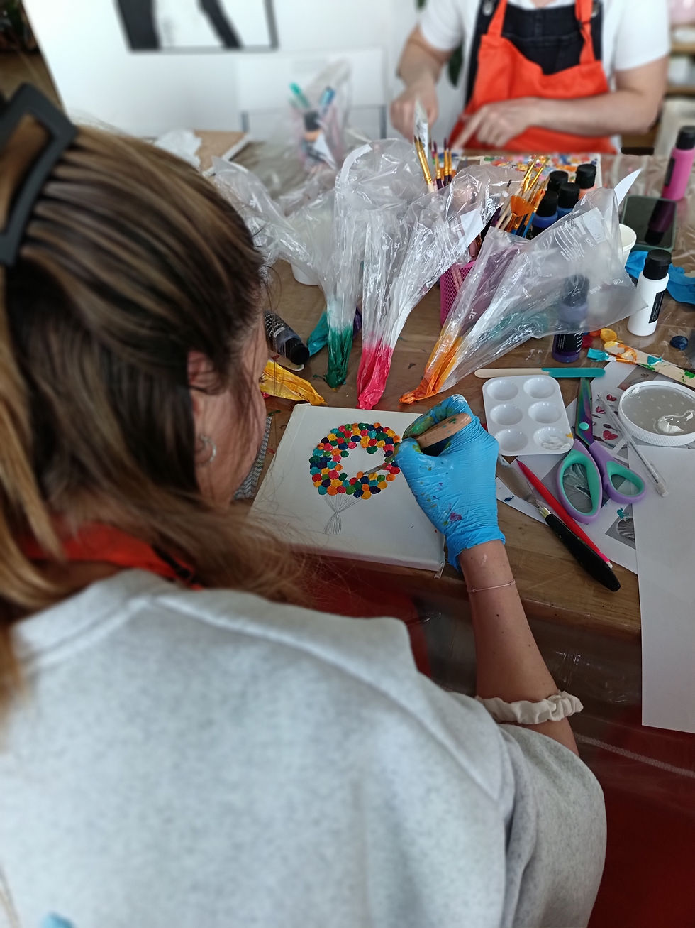 atelier créatif peinture à domicile à Bruxelles