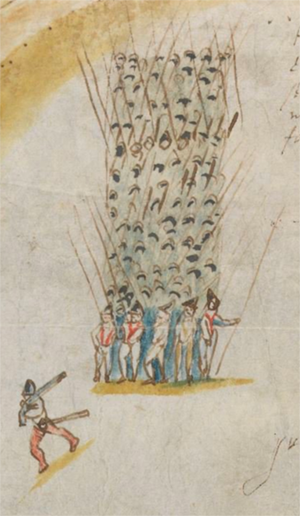 Irish pike column at the capture of Ormond, 1600.