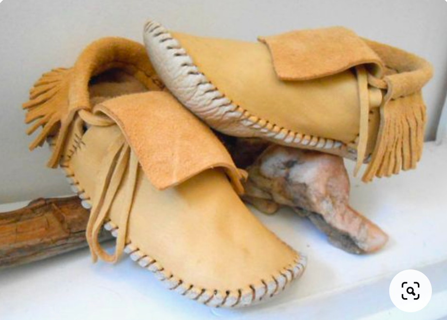 Folded down like moccasi“Folded down like . . . American Indian moccasins.”s.
