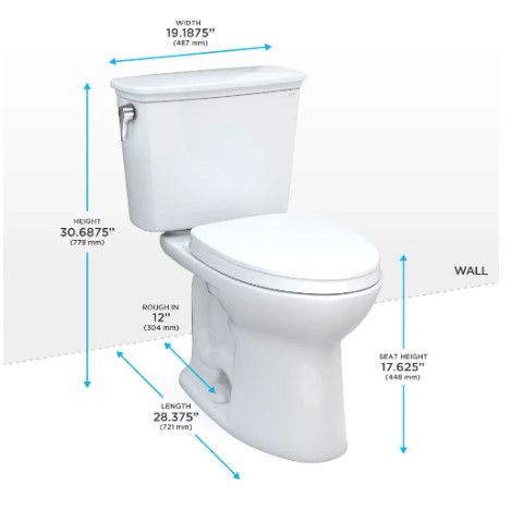 Thumbnail: Toto Drake 2-Piece Elongated Toilet