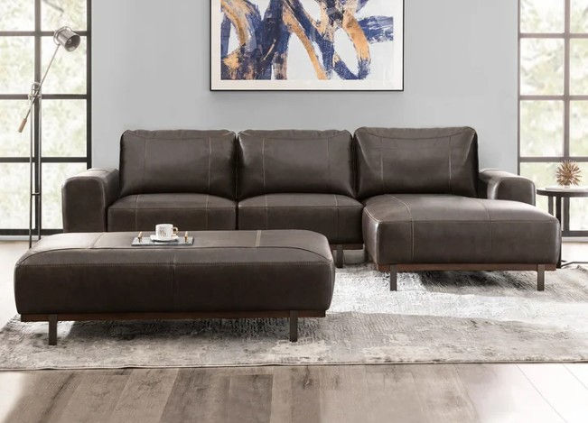 Thumbnail: Camilla 3-Piece Leather Sectional