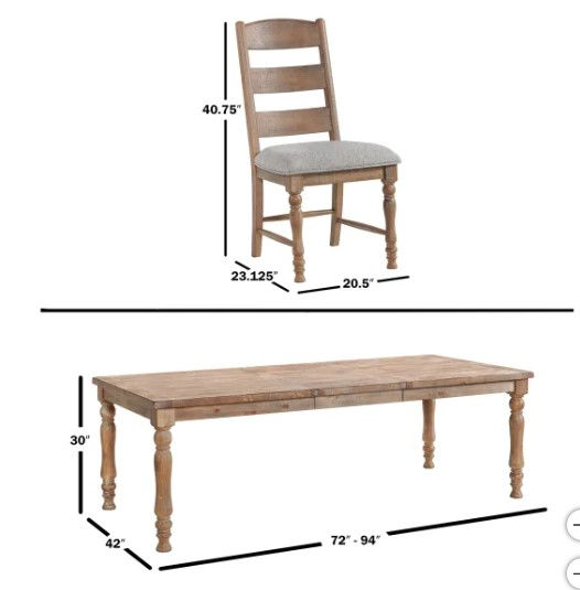 Thumbnail: Jordan Dining Table Collection 7pc set