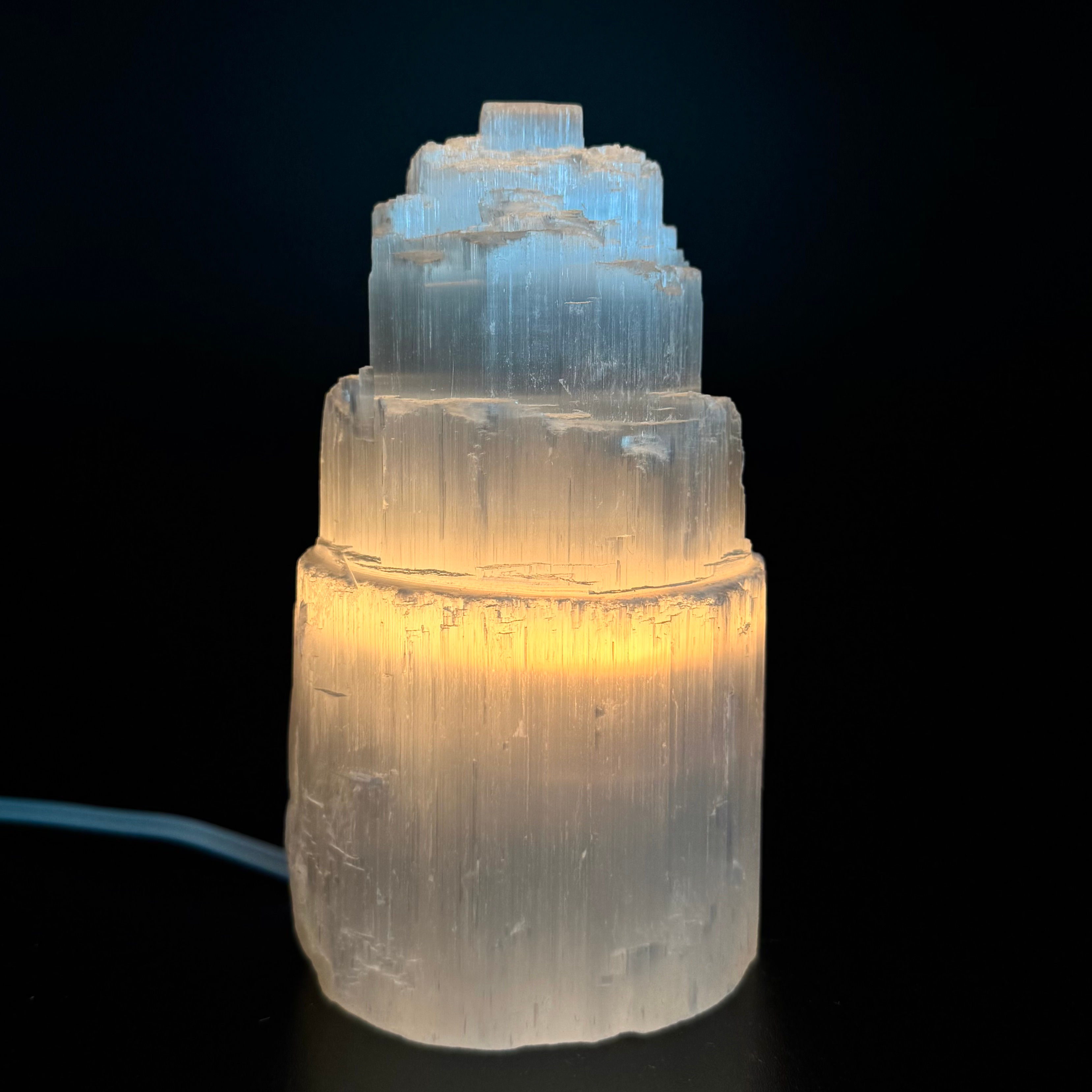 Selenite Lamp Sm