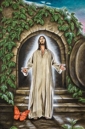 The Resurrection

Salvation comes through the risen Christ.

John 11.25
I am the resurrection, and the life.

The cross couldn’t hold Him, the grave couldn’t keep Him.

Jesus has conquered death, and He will share the fruits of that victory with us in our own resurrection, at the end of time. In the meantime, we can find peace and joy even in the midst of our earthly trials, knowing Jesus is really, truly alive.