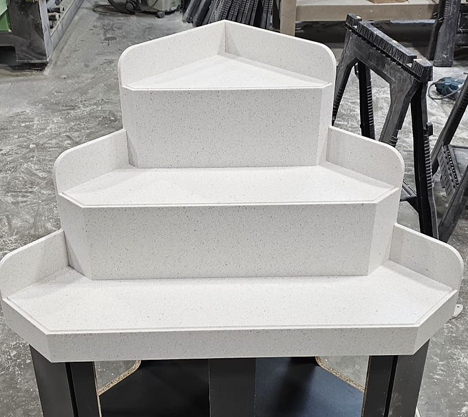Display Stand in Solid Surface