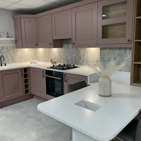 Corian countertop on a new kitchen