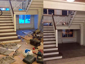 The results of our cleaning after home renovation!