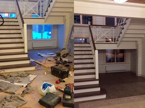 The results of our cleaning after home renovation!