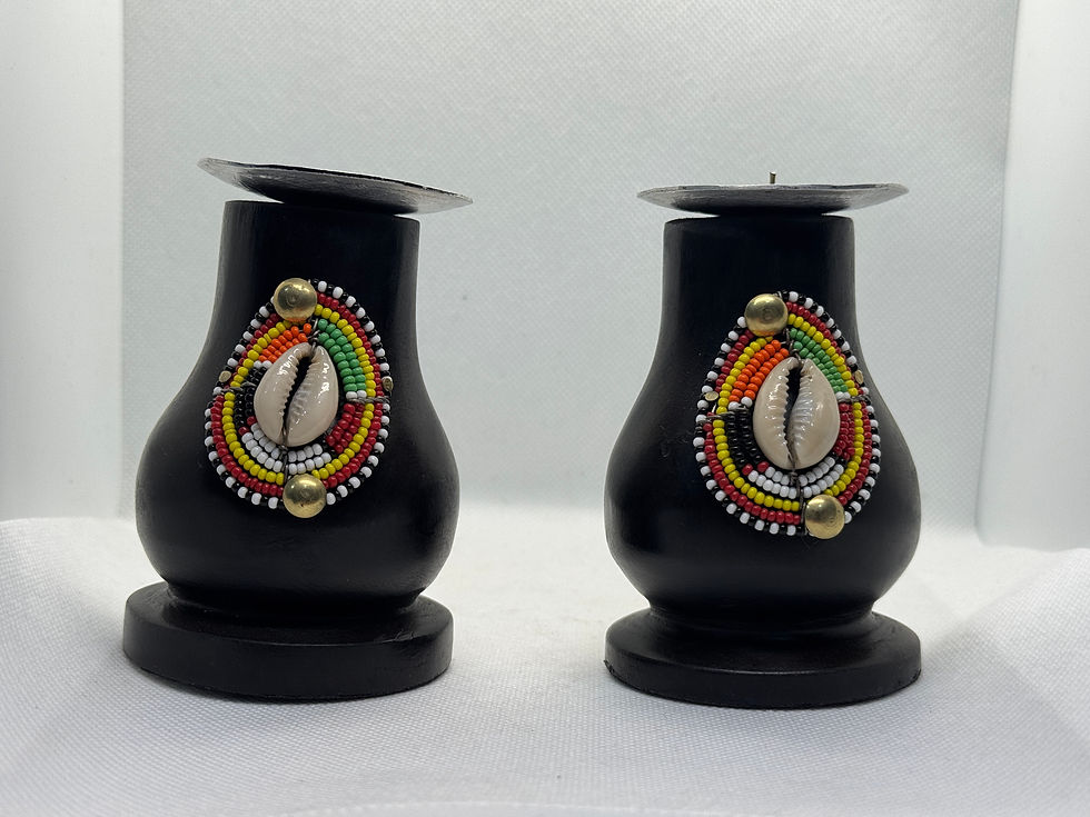 Thumbnail: Maasai Beaded Candle Holder