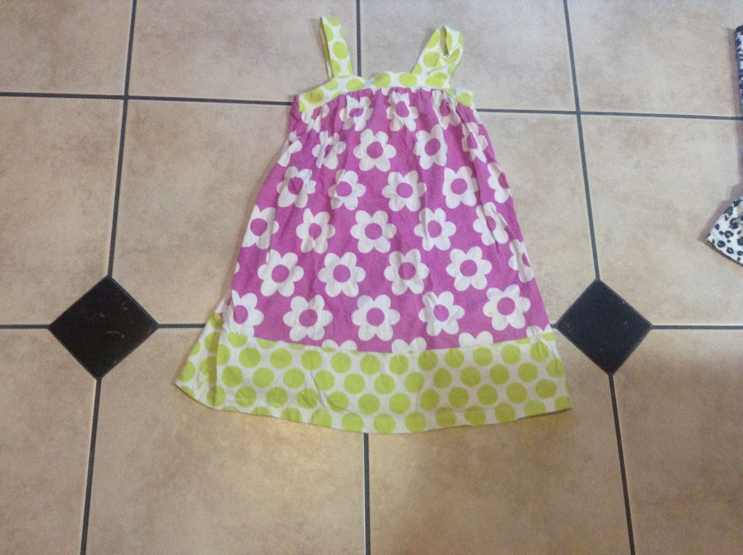 circo girl flower pattern strap summer dress size:5T