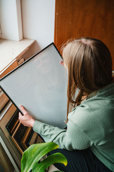 portret van grafisch vormgever