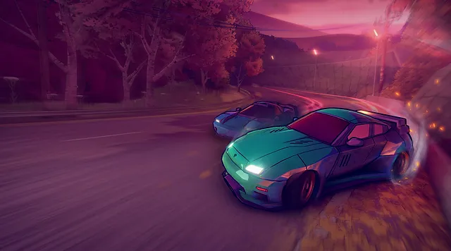 inertial drift twin stick arcade racing drift