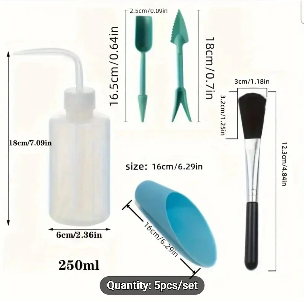 5-Piece Portable Mini Garden Tool Set for Succulents & Bonsai