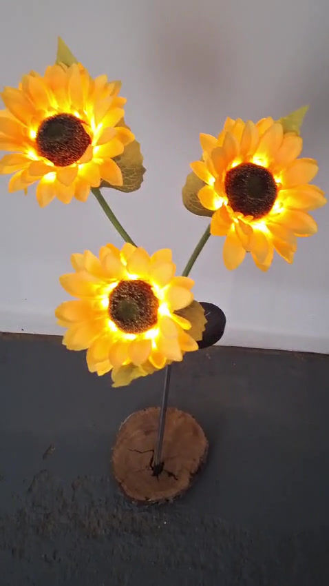 Solar Sunflower Light Trio