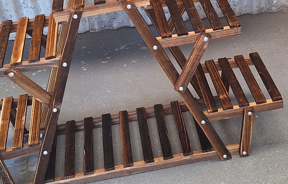 Thumbnail: Exquisite Pine Wood Flower Pot Stand