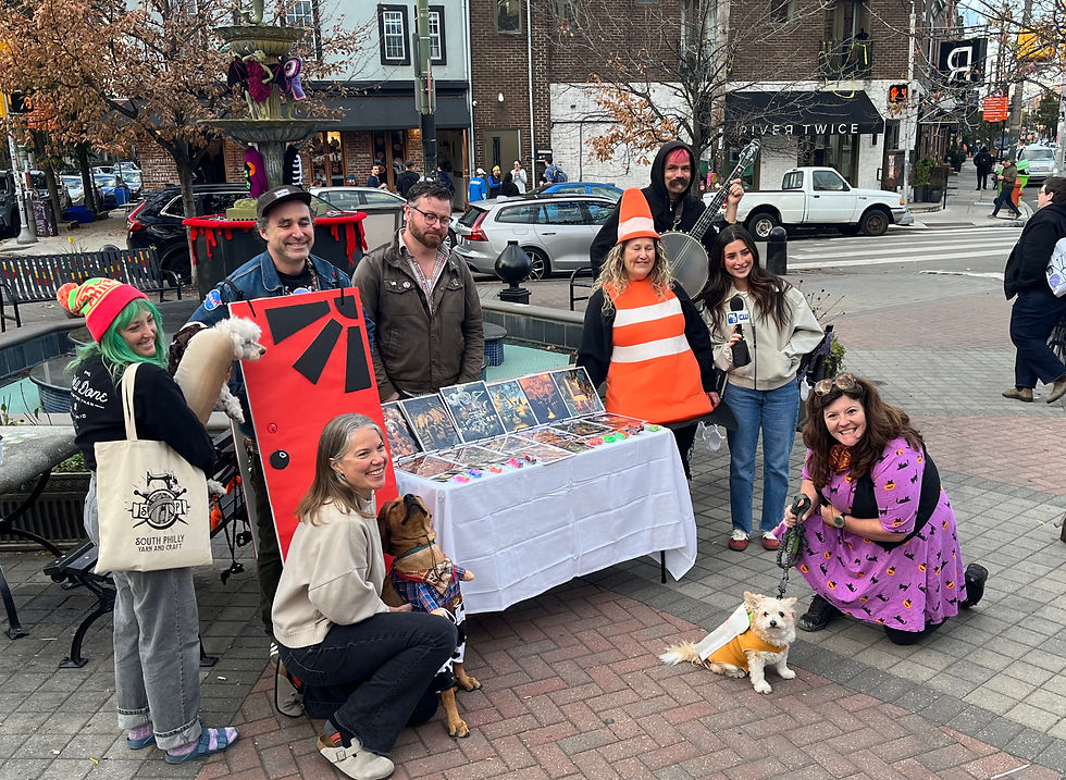 A group shot of vendors and businesses that were included in the PHL17 segment.