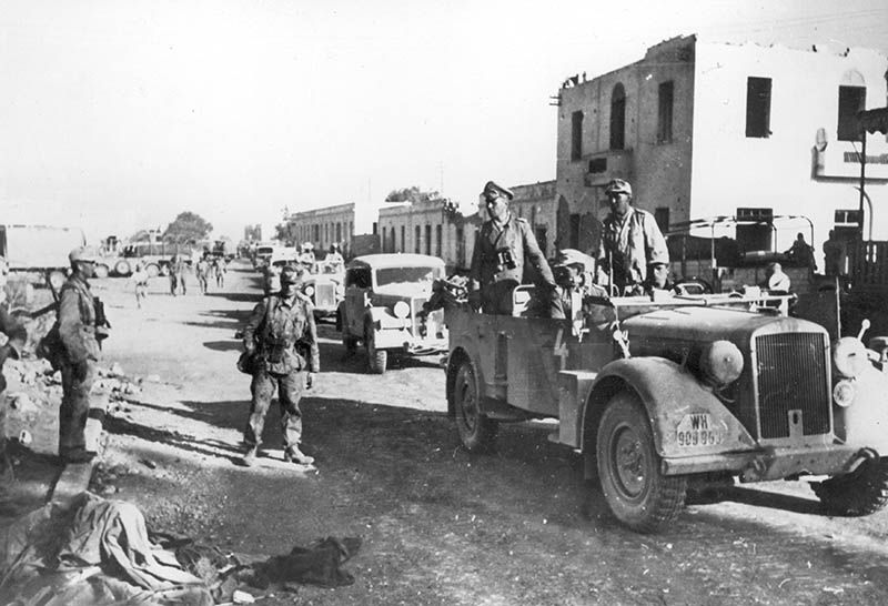 Erwin Rommel en Tobruk en 1942