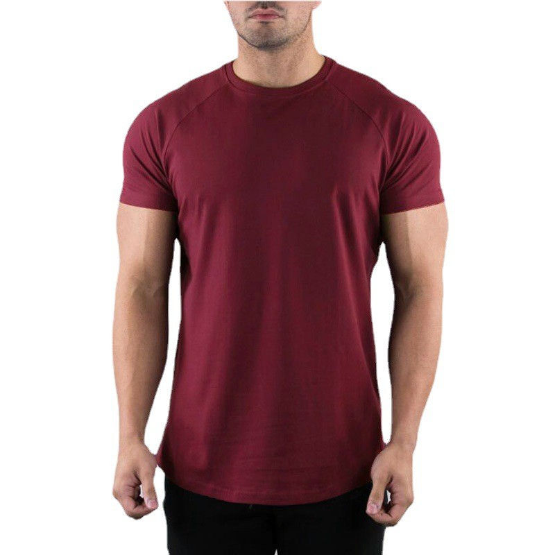 Thumbnail: Plain T Shirt Men Casual Short Sleeve Muscle Joggers Bodybuilding Tshirt Male Gy