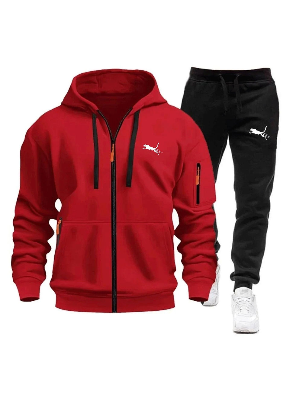 Thumbnail: Men's Clothing Casual Sweatshirt Suit Sweatshirts for Men Daily Zipper Hoodies H