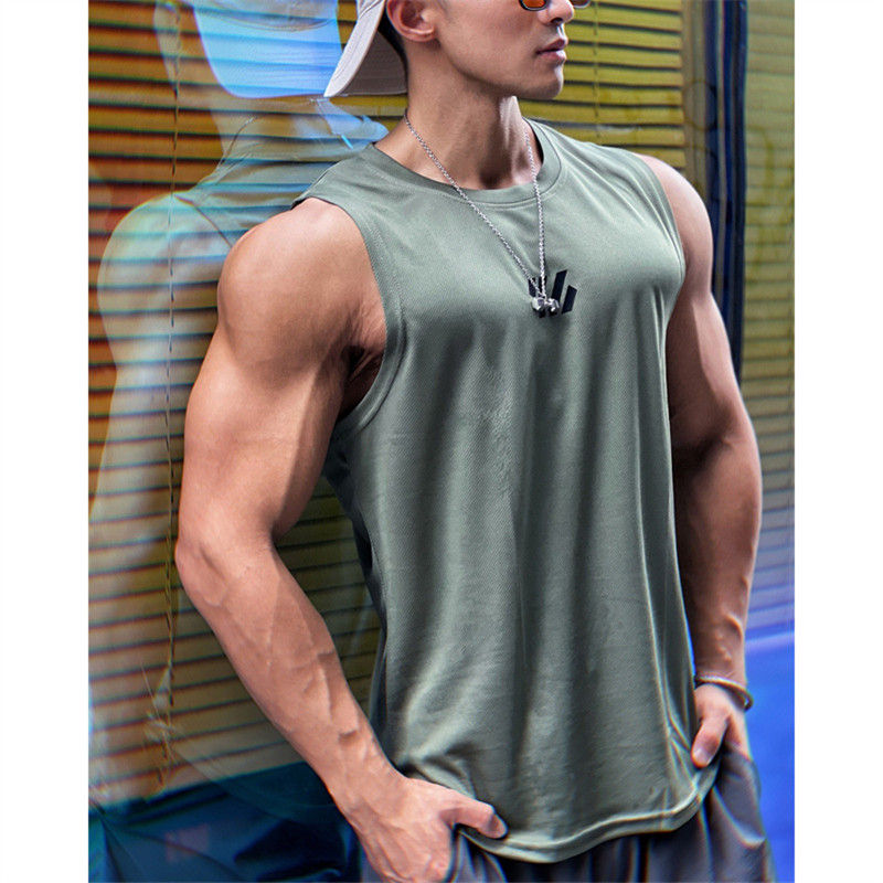Thumbnail: 2025 newest Summer Gym Vest High Quality mesh Shirt Sleeveless T-shirts Men Tank