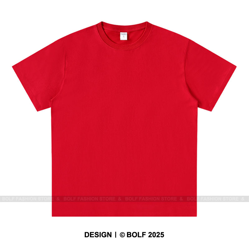 Thumbnail: S-5XL 2026 New Summer 220GSM T-Shirt 100% Cotton Oversized Solid Color for Men a