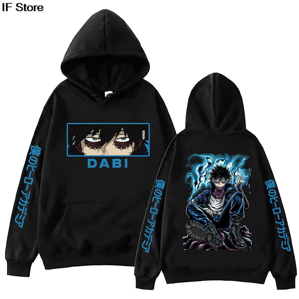 Thumbnail: Anime My Hero Academia Dabi Hoodie Harajuku  Pullover Tops Man Woman  new in hoo