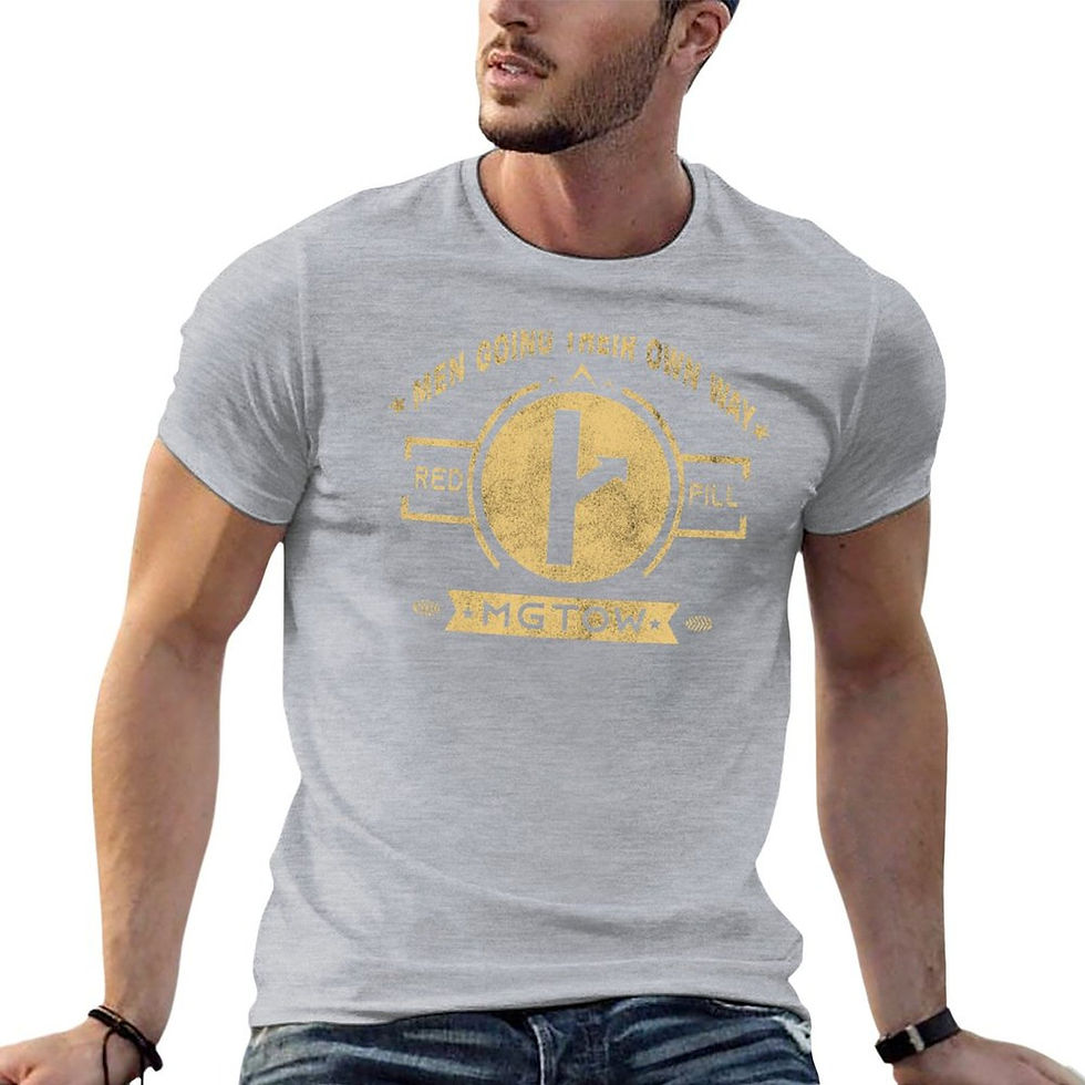 Thumbnail: MGTOW Men Going Their Own Way Vintage Stylish T-Shirt plus sizes summer tops men