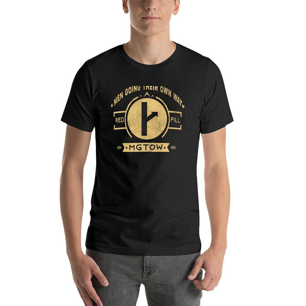 Thumbnail: MGTOW Men Going Their Own Way Vintage Stylish T-Shirt plus sizes summer tops men