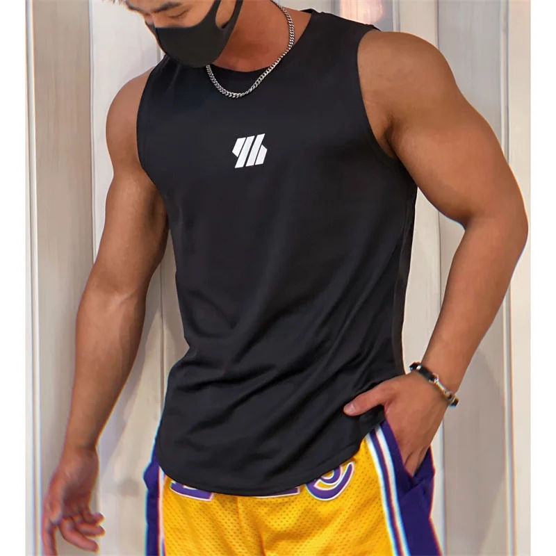 Thumbnail: 2025 newest Summer Gym Vest High Quality mesh Shirt Sleeveless T-shirts Men Tank