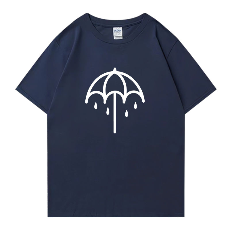 Thumbnail: Umbrella Bring Me The Horizons Metal Washed Oversized T-shirt Street Hip Hop 100
