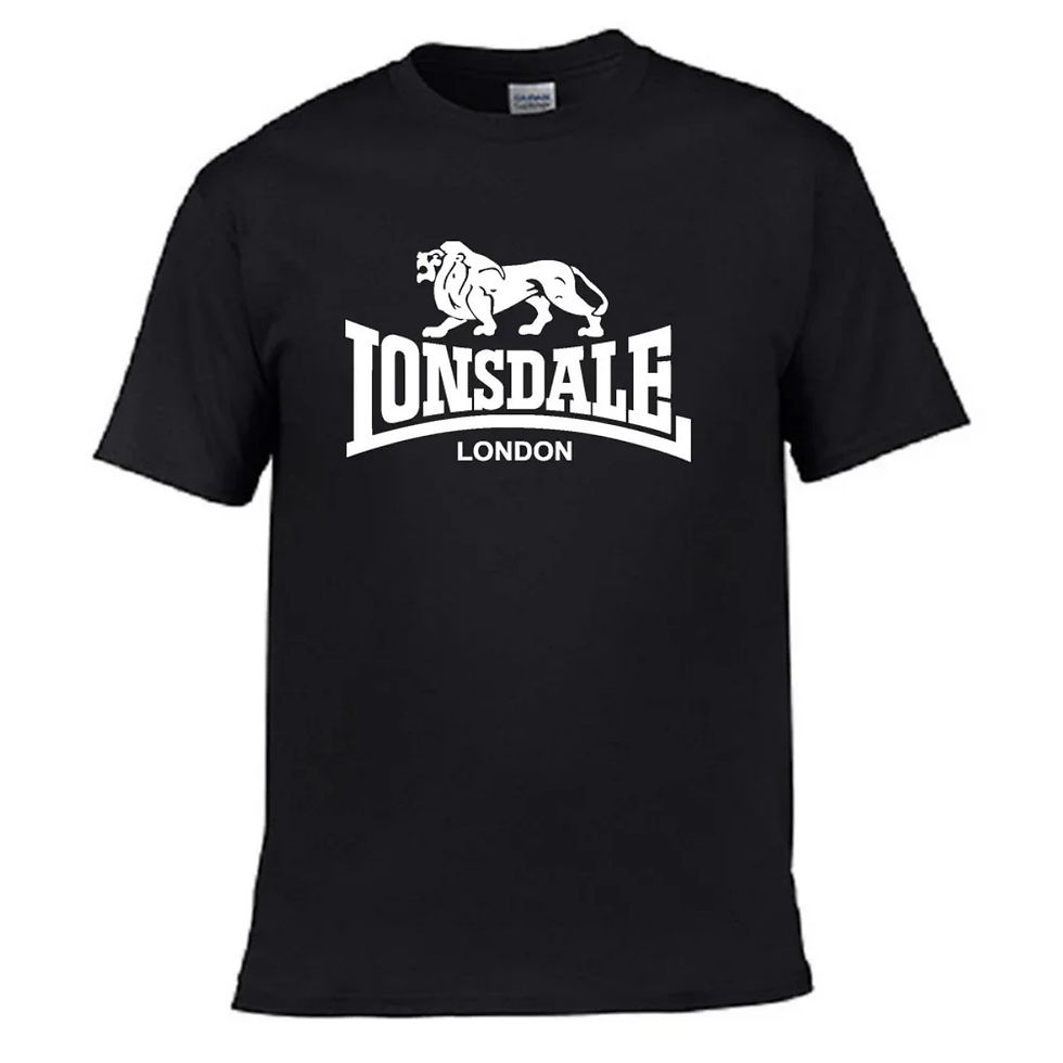 Thumbnail: 2026 Lion Lonsdale Printed Men's Cotton T-Shirt, Summer Fashionable Casual Loose