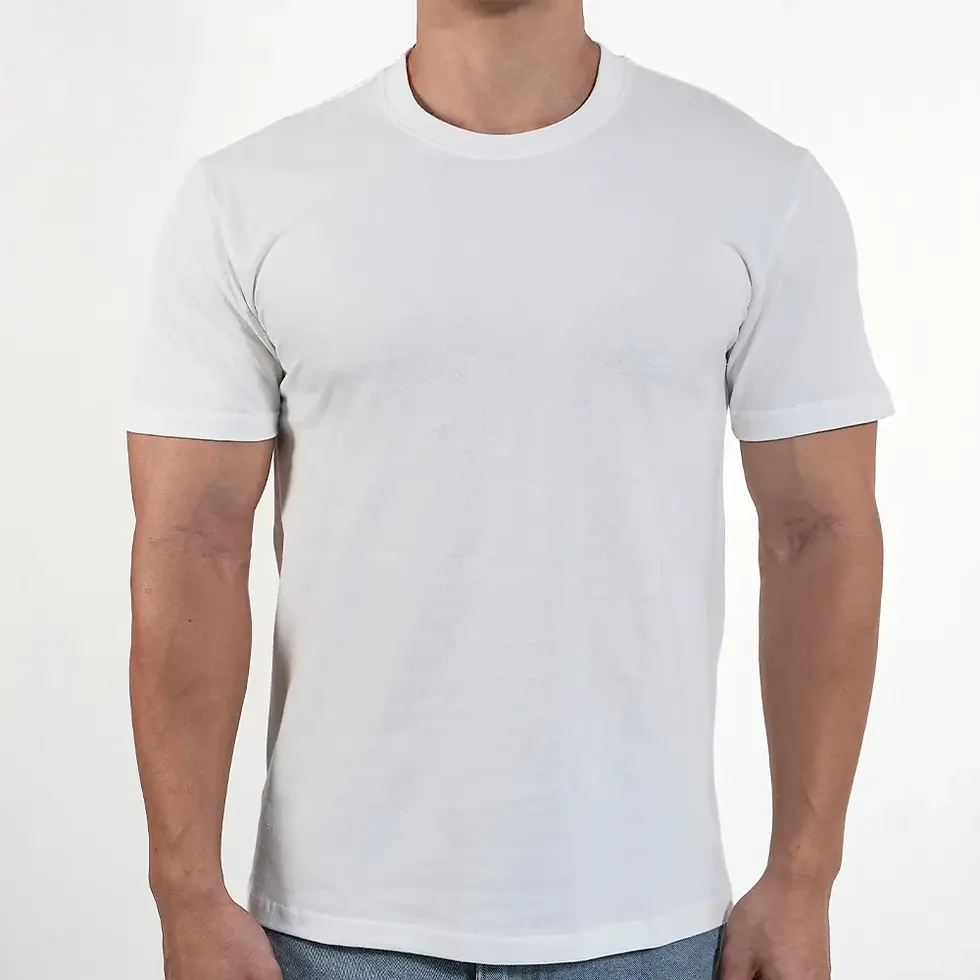 Thumbnail: Men O-Neck T-shirt Polyester Thin Solid Color Fitness Muscle Joggers Bodybuildin