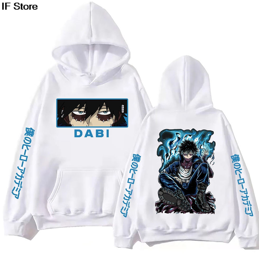 Thumbnail: Anime My Hero Academia Dabi Hoodie Harajuku  Pullover Tops Man Woman  new in hoo