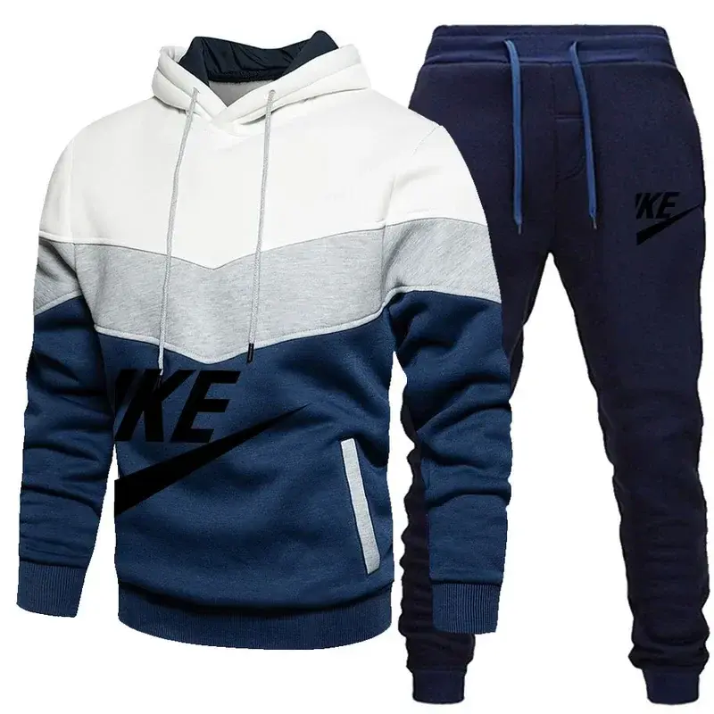 Thumbnail: 2025 New Men Autumn Winter Sets Zipper Hoodie Pants Pieces Casual Tracksuit Male