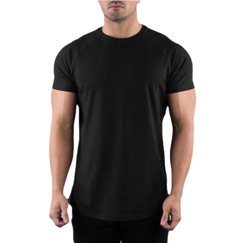 Thumbnail: Plain T Shirt Men Casual Short Sleeve Muscle Joggers Bodybuilding Tshirt Male Gy