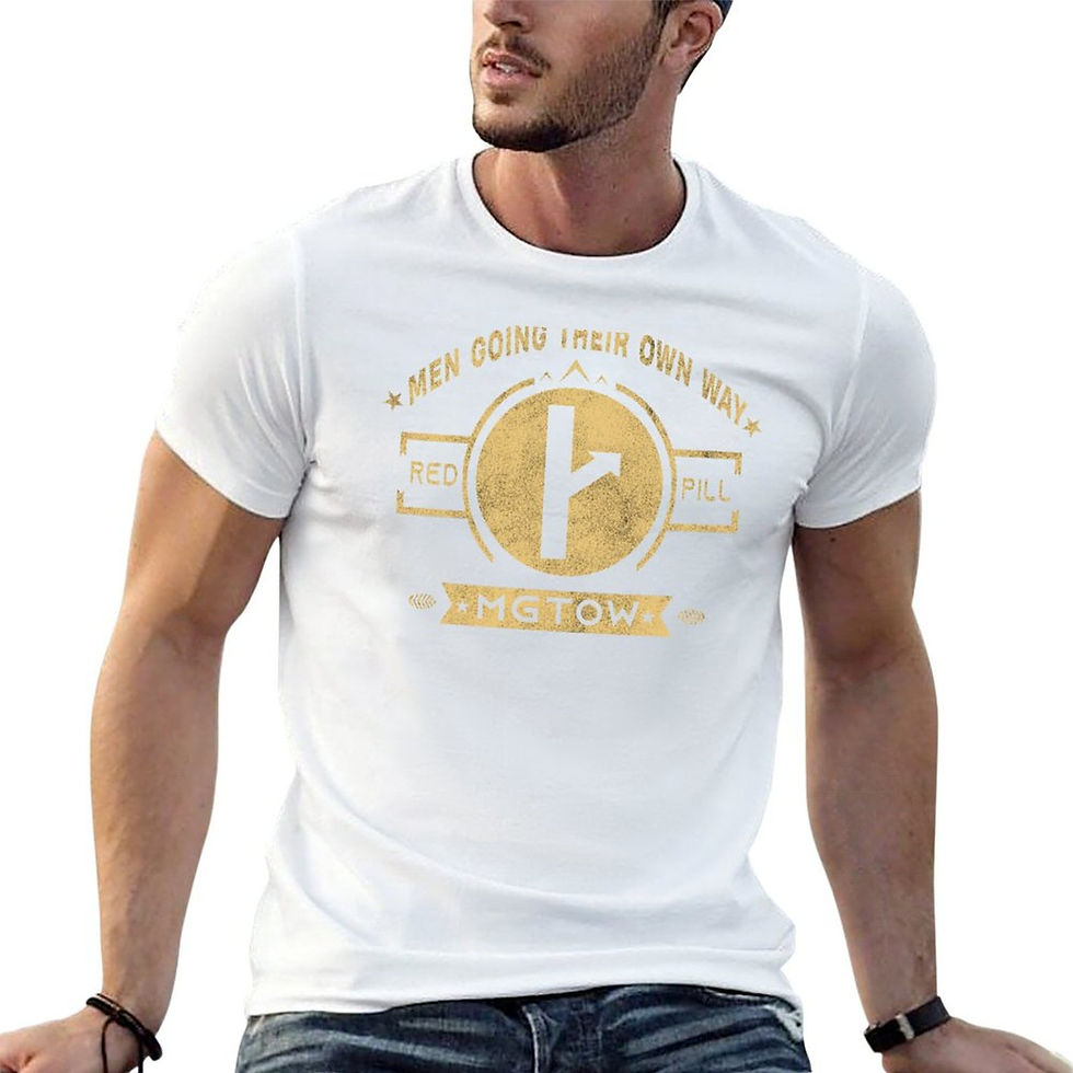 Thumbnail: MGTOW Men Going Their Own Way Vintage Stylish T-Shirt plus sizes summer tops men