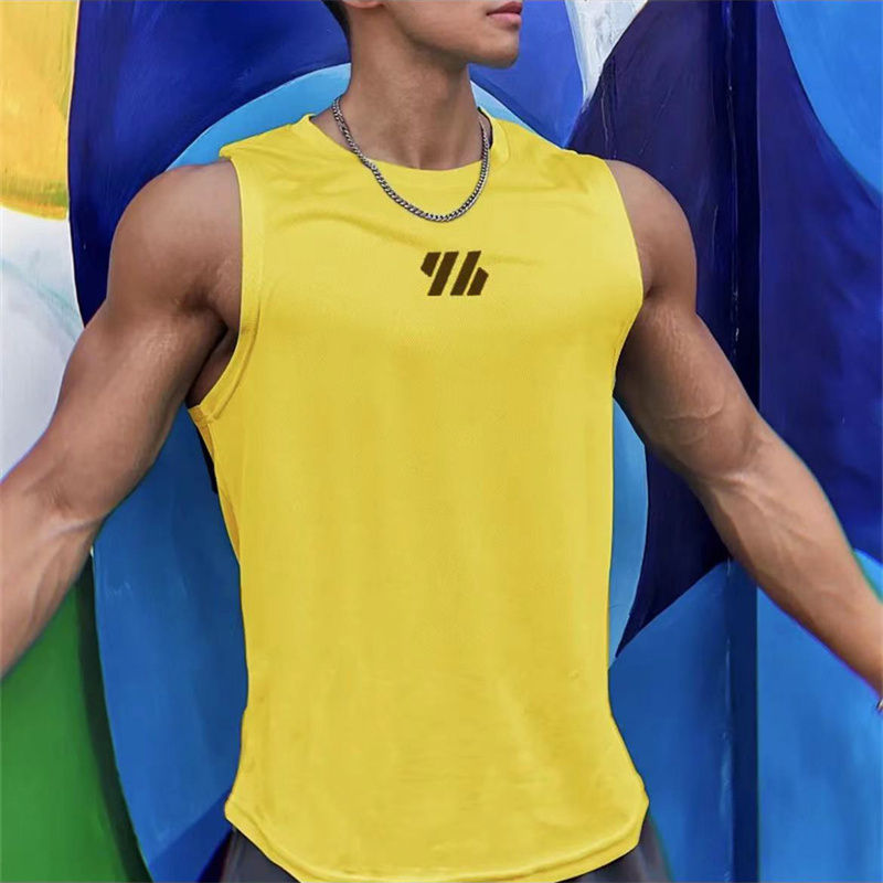Thumbnail: 2025 newest Summer Gym Vest High Quality mesh Shirt Sleeveless T-shirts Men Tank