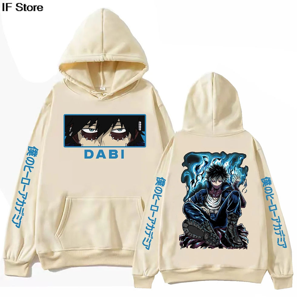 Thumbnail: Anime My Hero Academia Dabi Hoodie Harajuku  Pullover Tops Man Woman  new in hoo