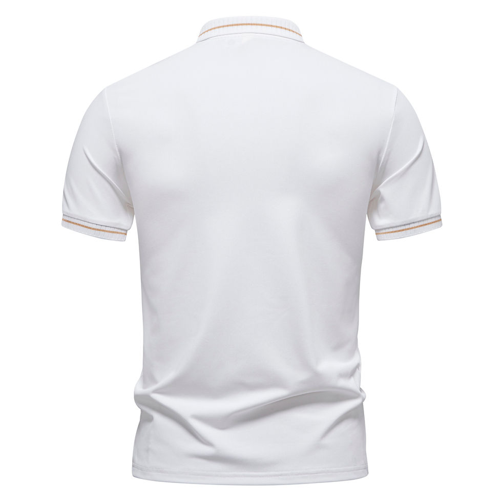 Thumbnail: Summer new men's business casual Polo short sleeved T-shirt, comfortable and bre