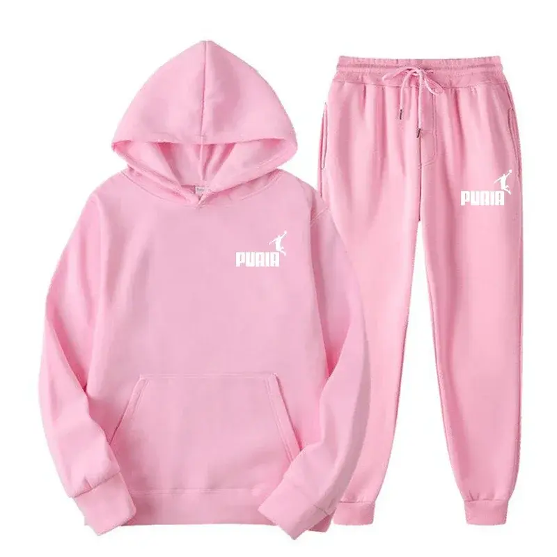 2025 New Men Autumn Winter Sets Zipper Hoodie Pants Pieces Casual Tracksuit Male
