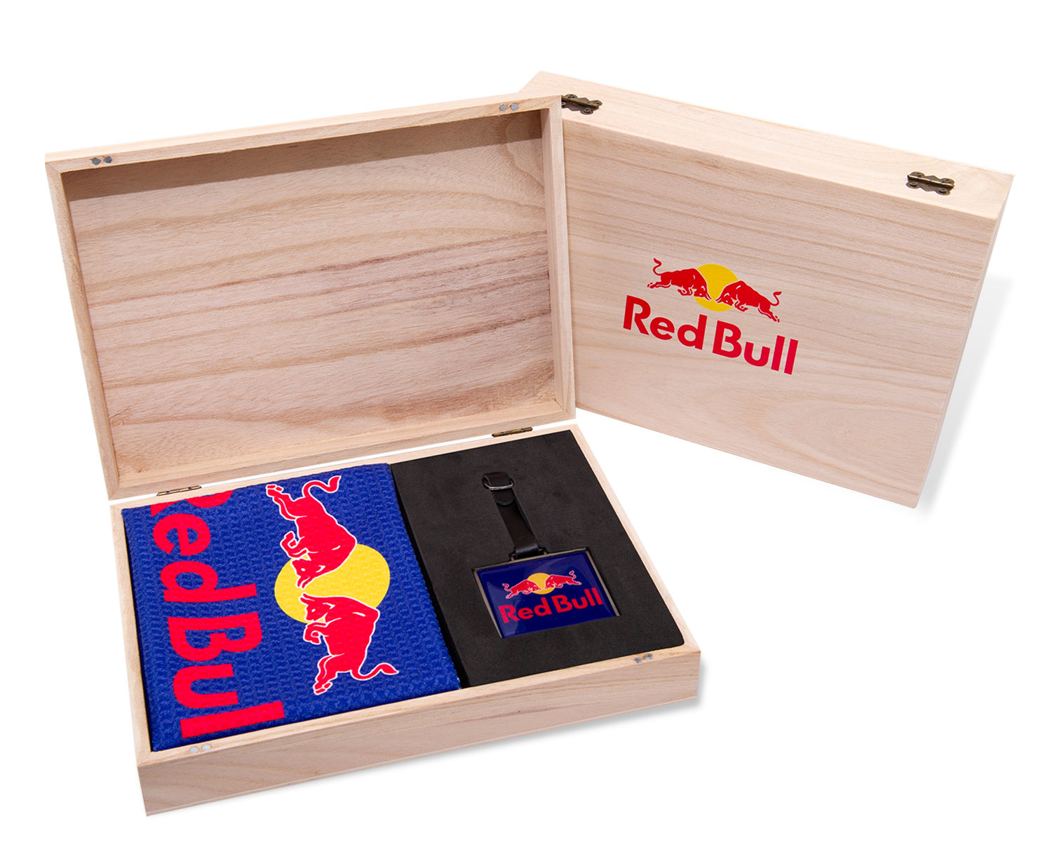 Metal Bag Tag Wooden Presentation Box
