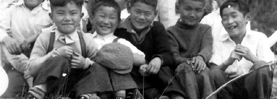 Grade 3 students in the Kaslo Internment Camp