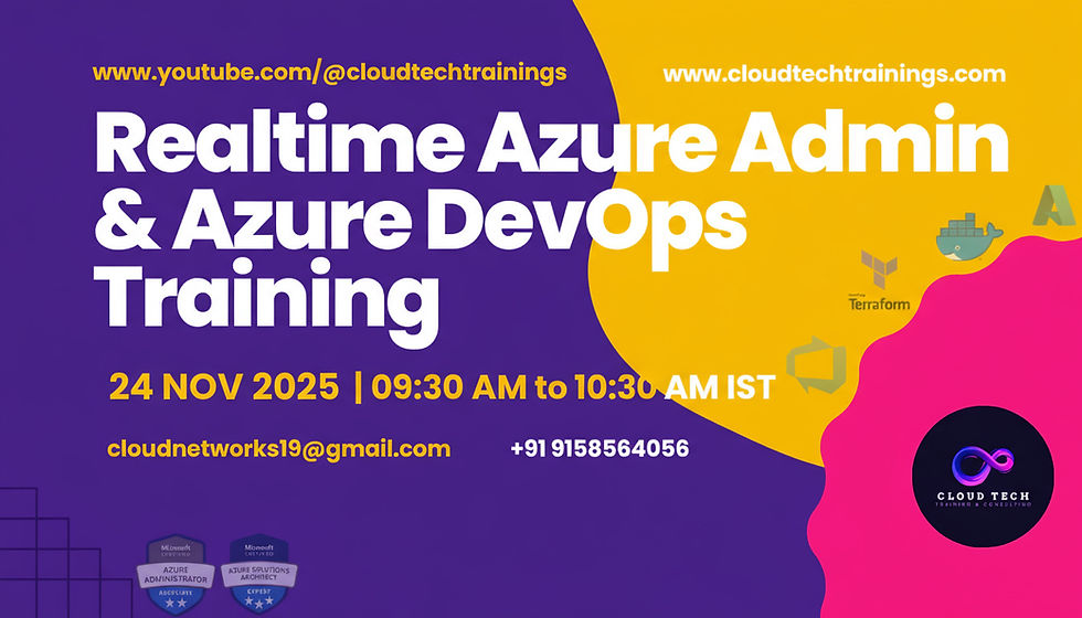 Mastering Realtime Azure Admin and DevOps with Terraform for AZ104/400 Certification Starting November 2025