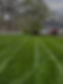 A freshly mowed dark green lawn in Creve Coeur