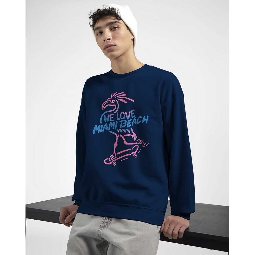 Thumbnail: Sweatshirt "WLMB Flamingo"