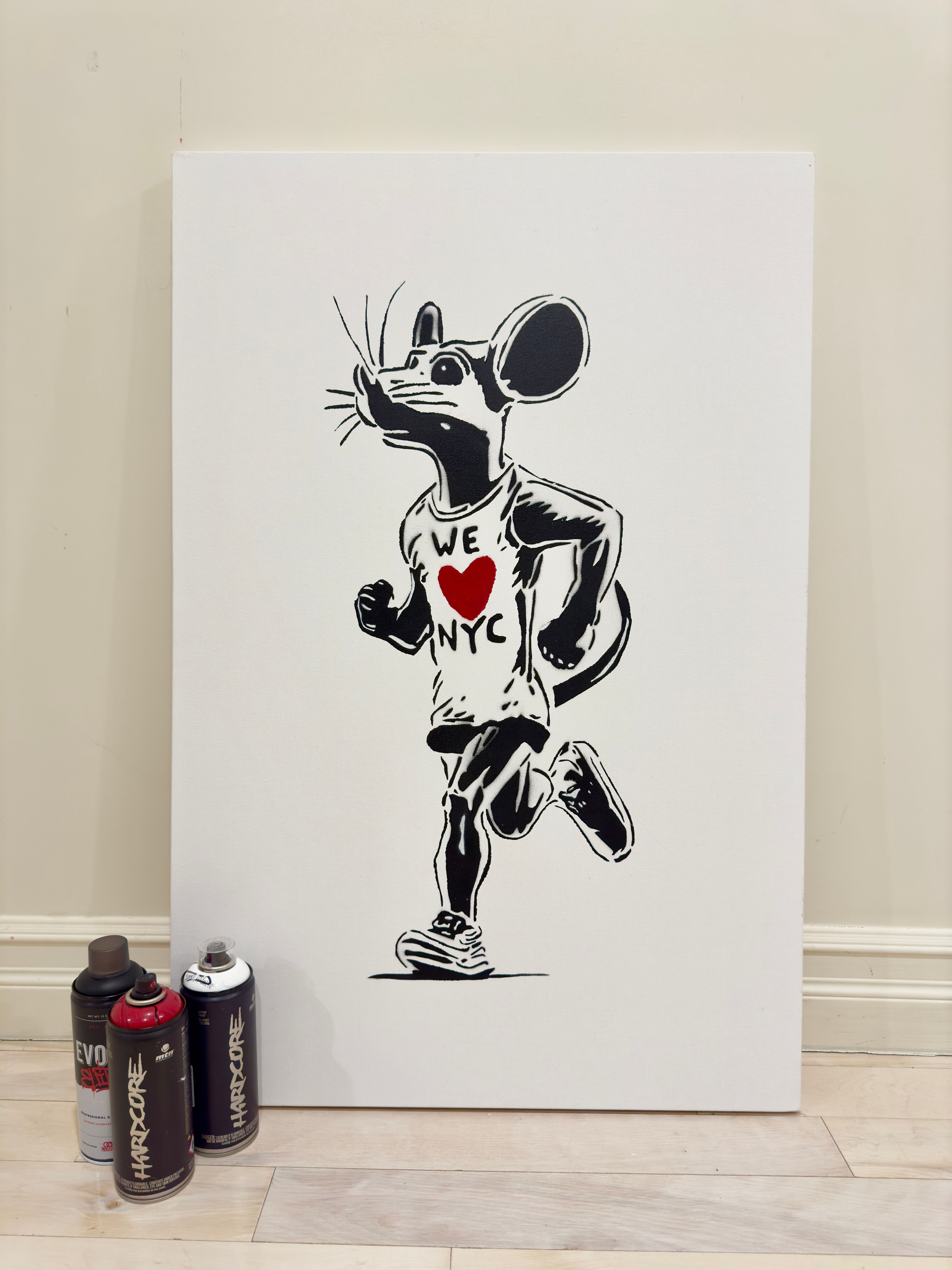 "Marathon Rat" Canvas
